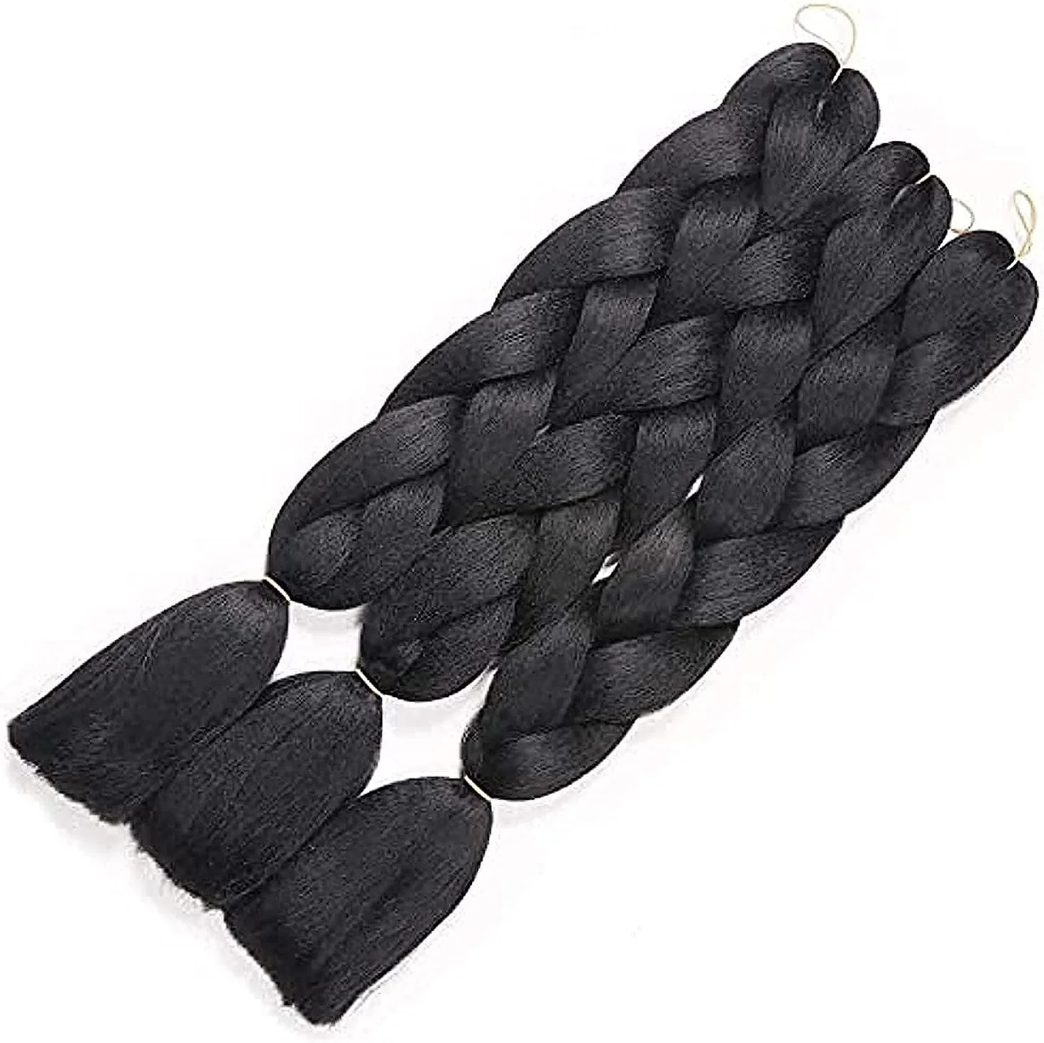 مو بافتنی ORiTi، موی بافتنی مصنوعی Kanekalon Jumbo Braids، اکستنشن مو 3 عدد در بسته، مناسب برای بافت موی تابیده 24 اینچ