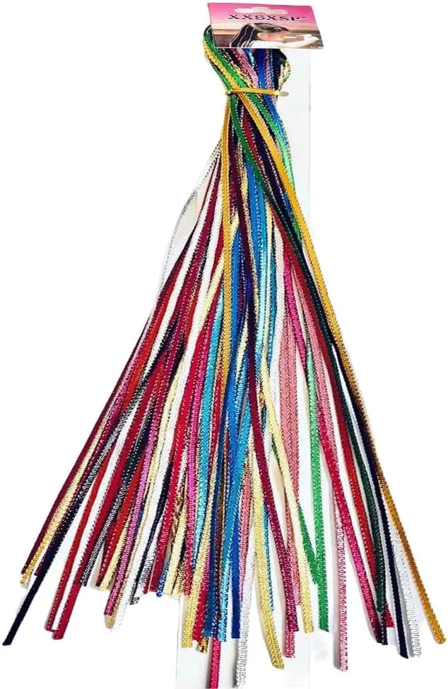 30 عدد اکستنشن موی رنگی برای بافت مو، مناسب کودکان، زنان و بزرگسالان، لوازم جانبی آرایش مو، لوازم جانبی موی کودکان برای دختران، اکستنشن بافت مو (بافت ظریف)