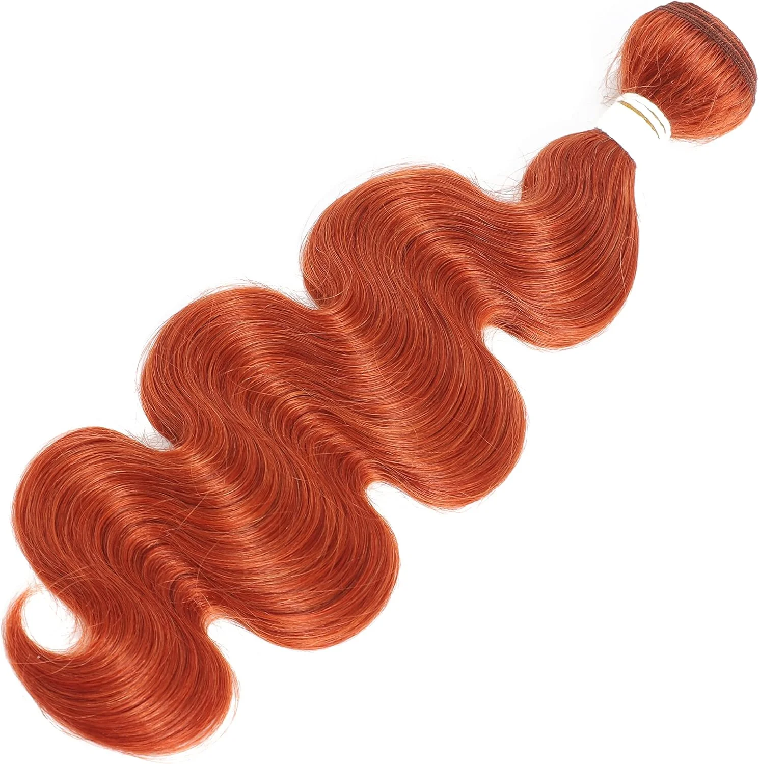 بافت موی طبیعی بدن REMY HAIR FASHION، بسته 350 گرمی، 100% موی طبیعی برزیلی، بافت طبیعی، اکستنشن موی نارنجی، بسته موی زنجبیلی 14 اینچی