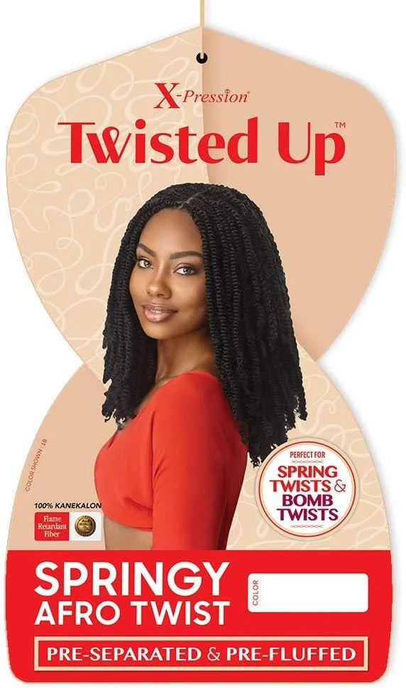 بسته های چندتایی تخفیف دار! بافت مصنوعی Outre - مدل X TWISTED UP SPRINGY AFRO TWIST 16 (تک بسته، 1B) بسته های چندتایی تخفیف دار! بافت مصنوعی Outre - مدل X TWISTED UP SPRINGY AFRO TWIST 16 (تک بسته، 1B)