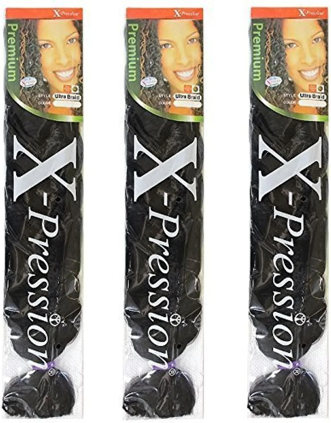 بافت موی فوق العاده X-pression Premium Original - رنگ شماره 6 (بسته 3 عددی)