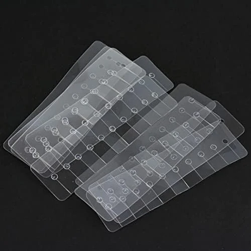 محافظ حرارتی مو YANTAISIYU، 10 عدد محافظ حرارتی برای اکستنشن مو، جداکننده های چند سوراخه، محافظ چسب فیوژن با سوزن قلاب دار برای اکستنشن مو