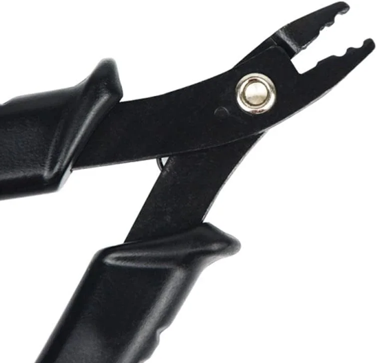 کیت اکستنشن مو YANTAISIYU: انبر مو 2 سوراخه، 500 عدد مهره حلقه مو سیلیکونی 3 میلی متری، سوزن کشیدن و نخ حلقه (بلوند)