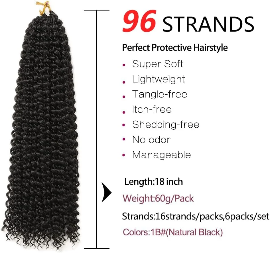 موهای بافتنی مدل Passion Twist YDDM، 6 بسته اکستنشن موی بافتنی موج دار 18 اینچی برای اکستنشن موی بافت آفریقایی بلند، موی بافتنی Passion Twist مصنوعی (1B#، بسته اقتصادی 6 عددی) موهای بافتنی مدل Passion Twist YDDM، 6 بسته اکستنشن موی بافتنی موج دار 18 اینچی برای اکستنشن موی بافت آفریقایی بلند، موی بافتنی Passion Twist مصنوعی (1B#، بسته اقتصادی 6 عددی)