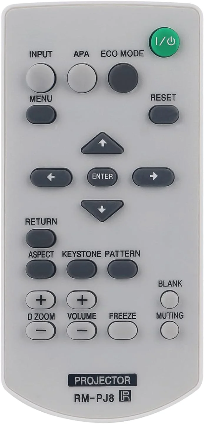 ریموت کنترل جایگزین RM-PJ8 سازگار با پروژکتورهای دیتا سونی مدل های VPL-DW120 VPL-DX100 VPL-CH350 VPL-CH375 VPL-CH370 VPL-CH355 VPL-CH353 VPL-CW256 VPL-CW276 VPL-DX125 VPL-DX126 VPL-DX127 ریموت کنترل جایگزین RM-PJ8 سازگار با پروژکتورهای دیتا سونی مدل های VPL-DW120 VPL-DX100 VPL-CH350 VPL-CH375 VPL-CH370 VPL-CH355 VPL-CH353 VPL-CW256 VPL-CW276 VPL-DX125 VPL-DX126 VPL-DX127