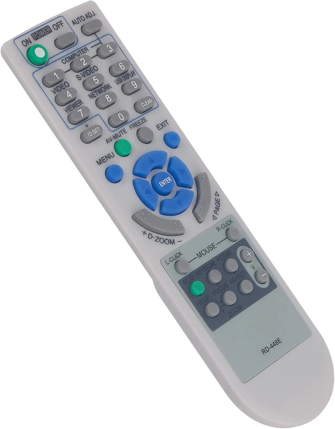 ریموت کنترل جایگزین RD-448E مناسب برای پروژکتورهای قابل حمل NEC مدلهای VE280X VE281X VE282X VE280 VE281 VE282 NP-VE280X NP-VE281X NP-VE282X NP-VE280 NP-VE281 NP-VE282 Sub 7N900926 7N900928 7N900927 7N900881 ریموت کنترل جایگزین RD-448E مناسب برای پروژکتورهای قابل حمل NEC مدلهای VE280X VE281X VE282X VE280 VE281 VE282 NP-VE280X NP-VE281X NP-VE282X NP-VE280 NP-VE281 NP-VE282 Sub 7N900926 7N900928 7N900927 7N900881