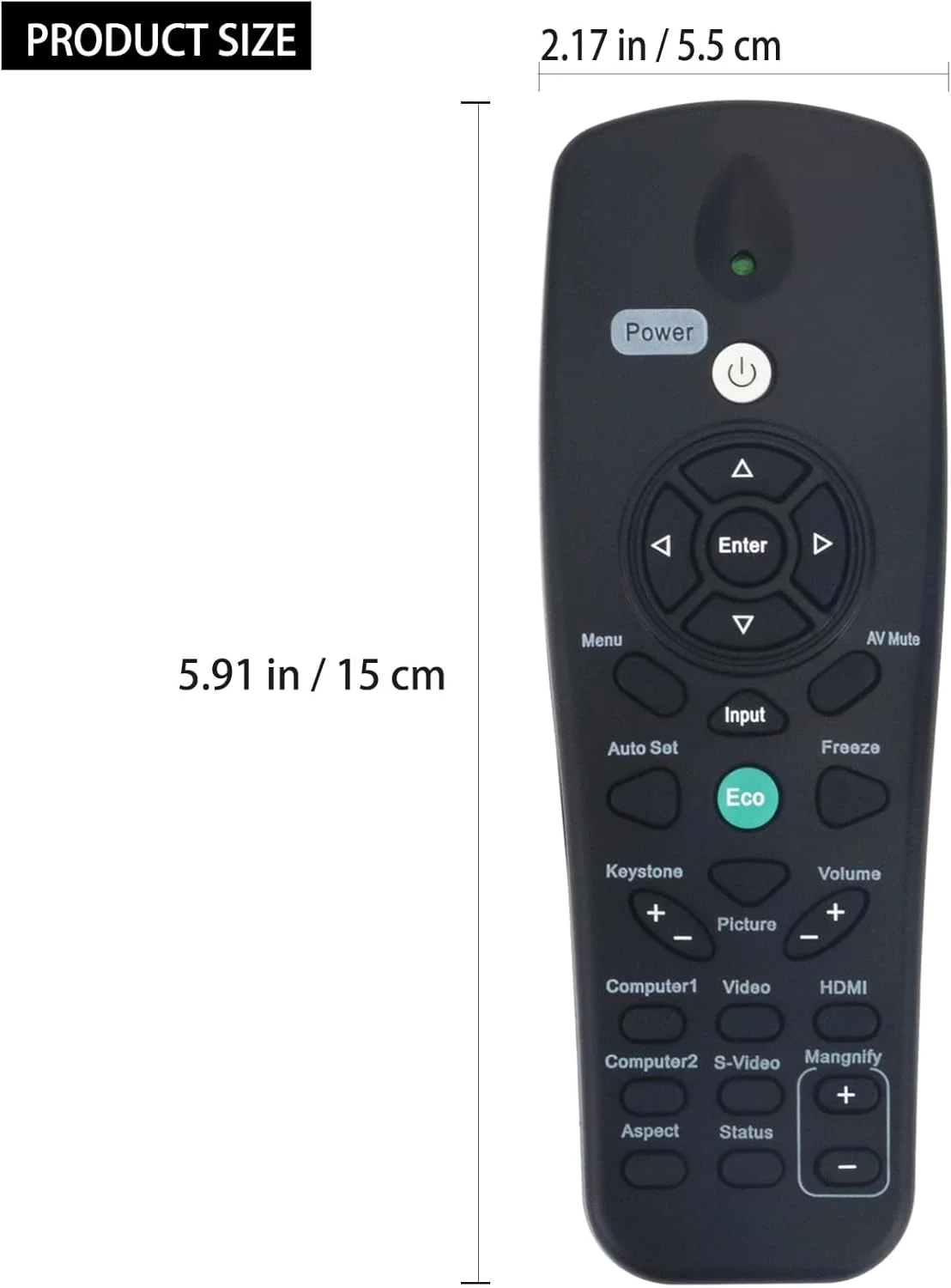 ریموت کنترل جایگزین سازگار با پروژکتورهای RICOH مدل های PJ S2130, PJ X2130, PJ WX2130, PJ WX5140, PJ WX5150 ریموت کنترل جایگزین سازگار با پروژکتورهای RICOH مدل های PJ S2130, PJ X2130, PJ WX2130, PJ WX5140, PJ WX5150