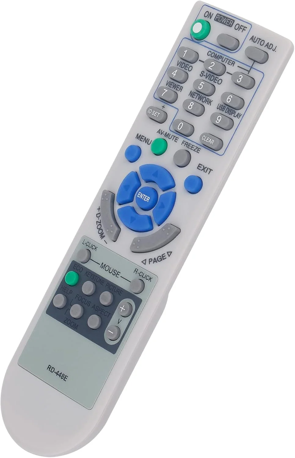 ریموت کنترل جایگزین RD-448E مناسب برای پروژکتورهای قابل حمل NEC مدلهای VE280X VE281X VE282X VE280 VE281 VE282 NP-VE280X NP-VE281X NP-VE282X NP-VE280 NP-VE281 NP-VE282 Sub 7N900926 7N900928 7N900927 7N900881 ریموت کنترل جایگزین RD-448E مناسب برای پروژکتورهای قابل حمل NEC مدلهای VE280X VE281X VE282X VE280 VE281 VE282 NP-VE280X NP-VE281X NP-VE282X NP-VE280 NP-VE281 NP-VE282 Sub 7N900926 7N900928 7N900927 7N900881