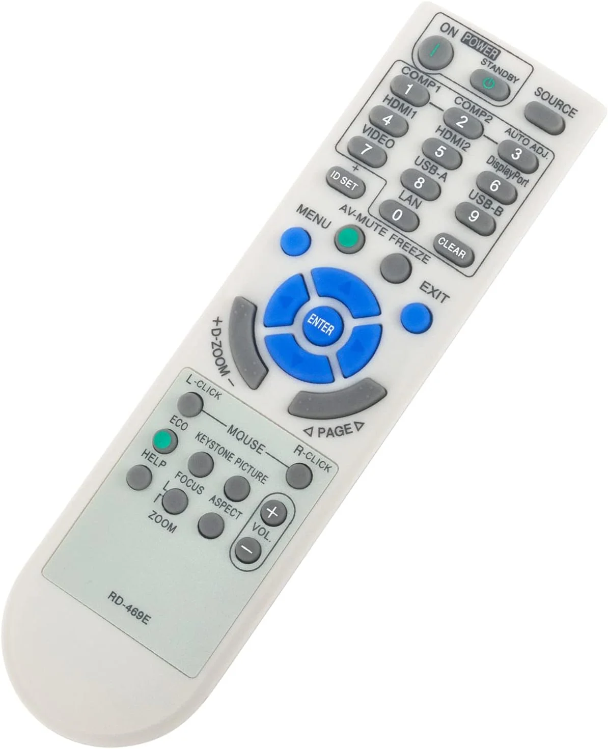 ریموت کنترل جایگزین RD-469E RD469E مناسب برای پروژکتورهای NEC DLP مدل های V302H UM301X V302X V302W V332X V332W VE303 VE303X M402X M282X M322X M322W NP-M282X NP-M322X NP-M322W NP-M402X M362W M283X M323X ریموت کنترل جایگزین RD-469E RD469E مناسب برای پروژکتورهای NEC DLP مدل های V302H UM301X V302X V302W V332X V332W VE303 VE303X M402X M282X M322X M322W NP-M282X NP-M322X NP-M322W NP-M402X M362W M283X M323X