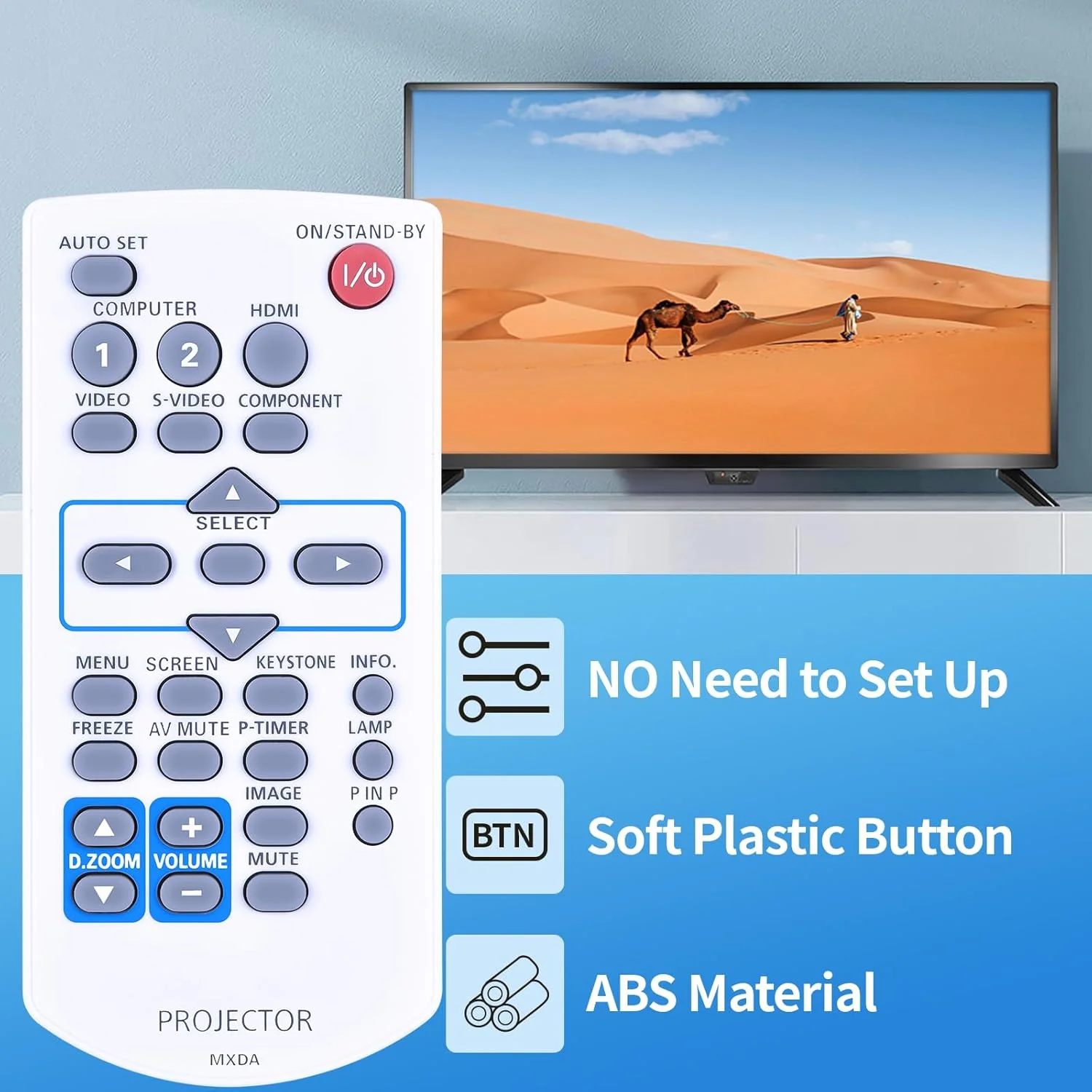 ریموت کنترل جایگزین MXDA سازگار با پروژکتور پاناسونیک PT-VX400U PT-VW330U PT-VW330E PT-VW330EA ریموت کنترل جایگزین MXDA سازگار با پروژکتور پاناسونیک PT-VX400U PT-VW330U PT-VW330E PT-VW330EA