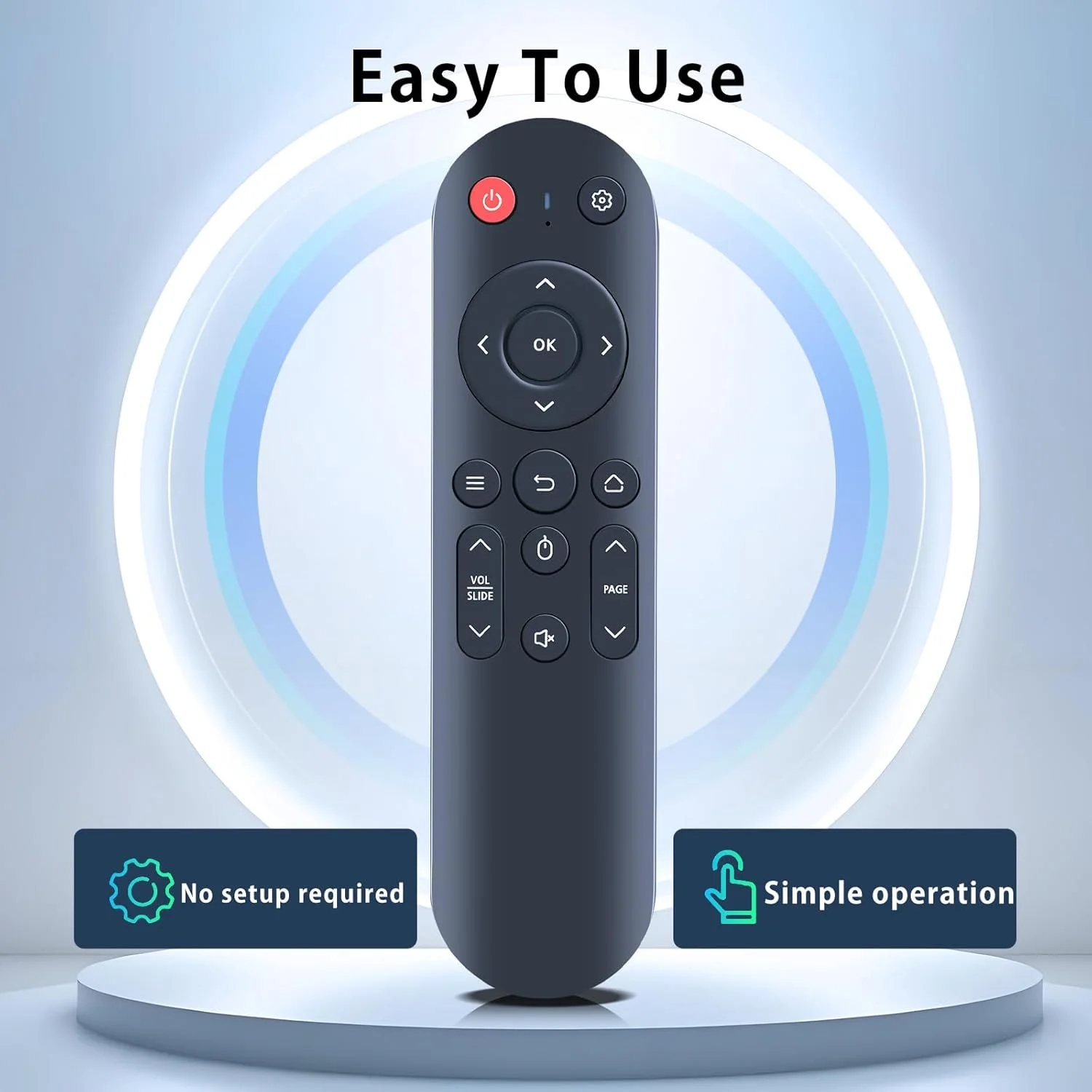 ریموت کنترل جایگزین RETROSUN سازگار با پروژکتور مینی قابل حمل Maypug P1 4K ریموت کنترل جایگزین RETROSUN سازگار با پروژکتور مینی قابل حمل Maypug P1 4K