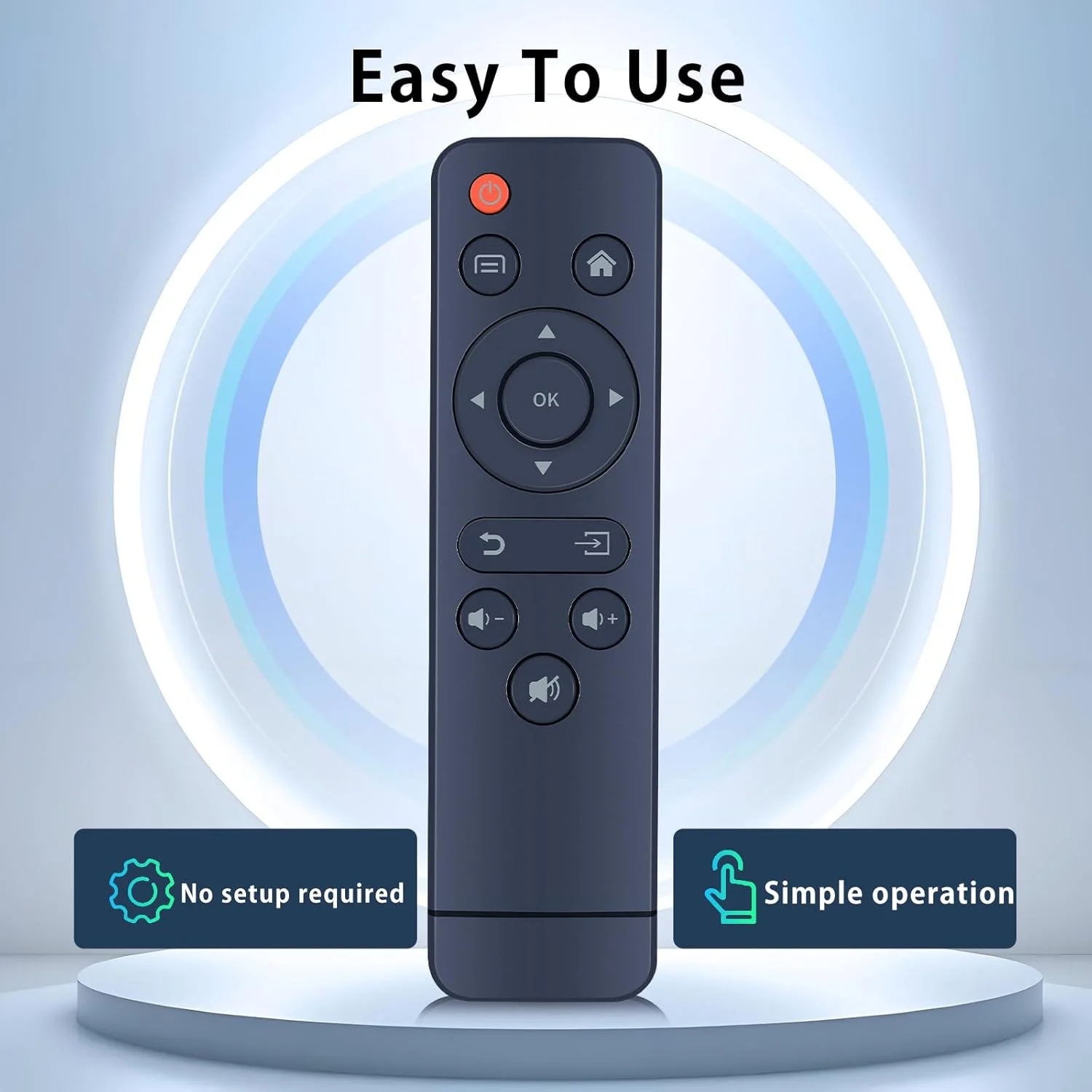 ریموت کنترل جایگزین RETROSUN برای پروژکتور فیلم فضای باز FUDONI GC666، پروژکتور P1، R7 R7A 1080P، برای wepvo YG300Plus