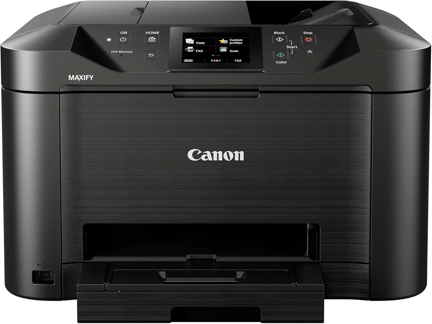 Canon MAXIFY MB5150 چاپگر چندکاره جوهرافشان رنگی (DIN A4، اسکنر 4 در 1، دستگاه کپی، فکس، صفحه نمایش رنگی، 600 x 1200 dpi، USB، چاپ دورو، WLAN، بلوتوث) مشکی Canon MAXIFY MB5150 چاپگر چندکاره جوهرافشان رنگی (DIN A4، اسکنر 4 در 1، دستگاه کپی، فکس، صفحه نمایش رنگی، 600 x 1200 dpi، USB، چاپ دورو، WLAN، بلوتوث) مشکی