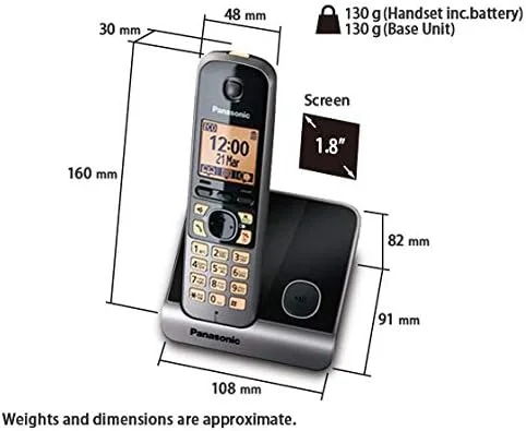 تلفن بی سیم دیجیتال پاناسونیک KX-TG6711 BX به همراه پایه تلفن بی سیم دیجیتال پاناسونیک KX-TG6711 BX به همراه پایه