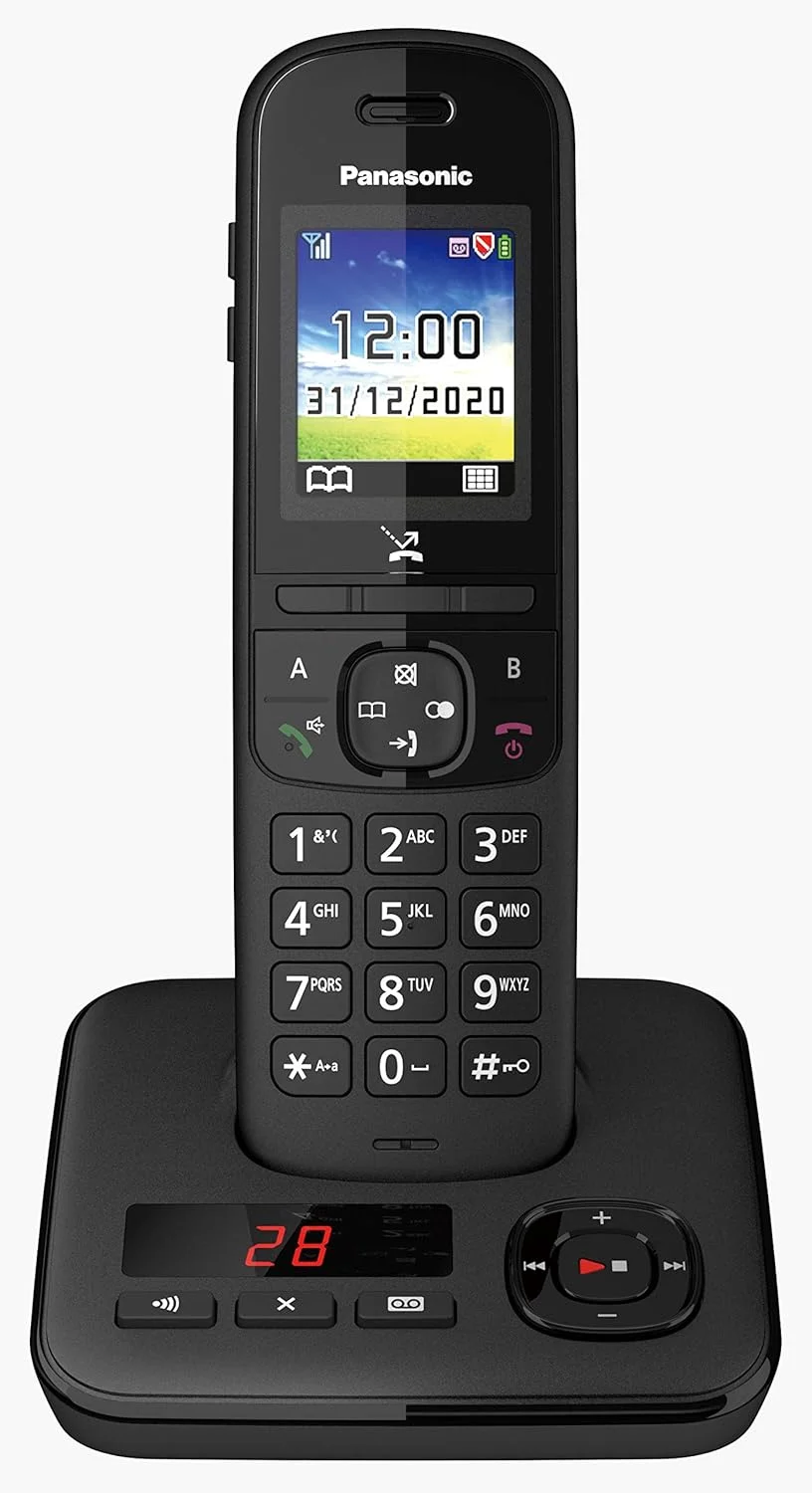 تلفن بی سیم پاناسونیک مدل TGH720 به همراه پیغام گیر و مسدود کننده خودکار تماس، دارای پایه شارژ