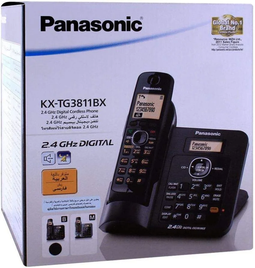 تلفن بی سیم دیجیتال پاناسونیک 2.4 گیگاهرتز مدل KX-TG3811JXB تلفن بی سیم دیجیتال پاناسونیک 2.4 گیگاهرتز مدل KX-TG3811JXB