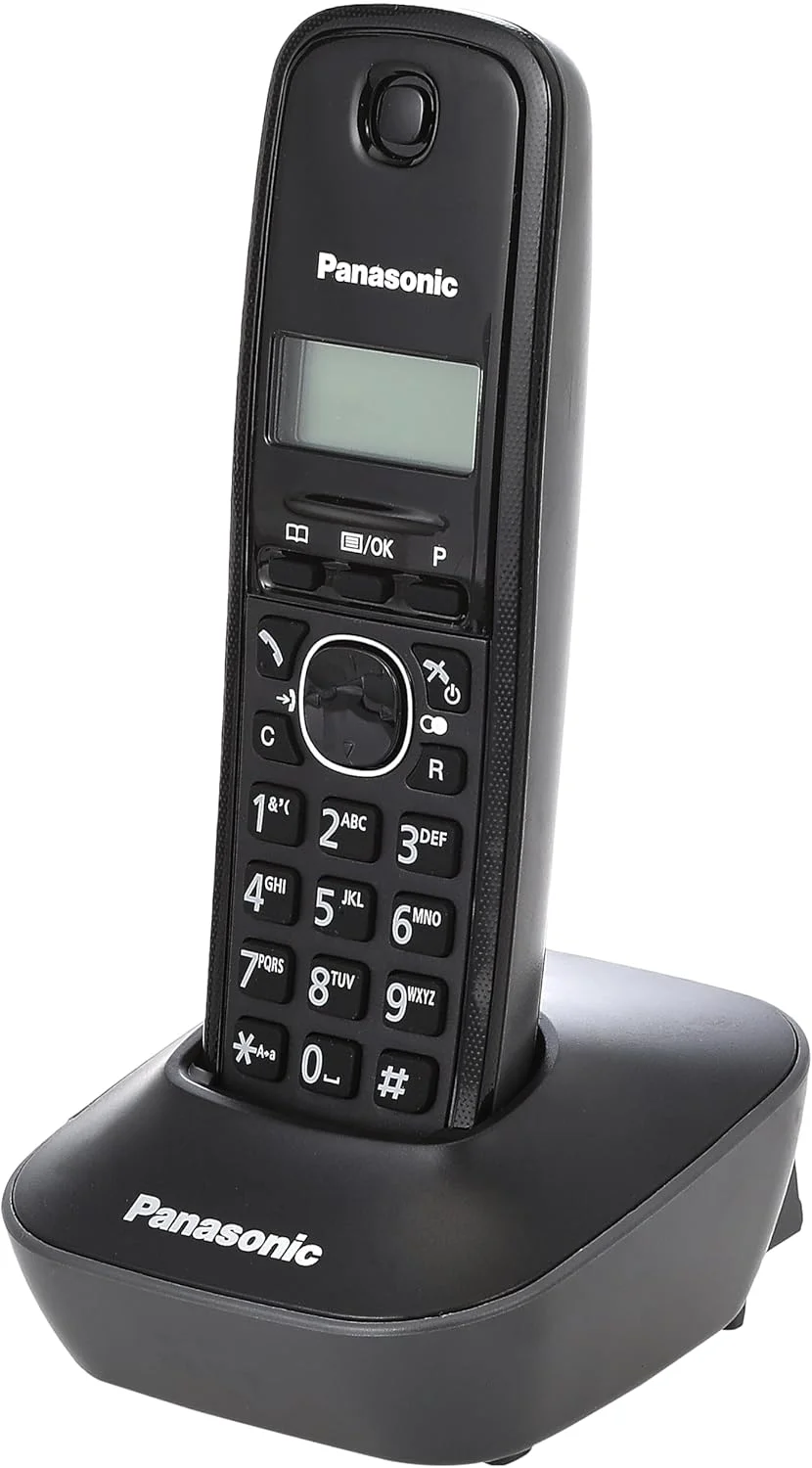 تلفن بی سیم پاناسونیک KX-TG1612 DECT، مشکی تلفن بی سیم پاناسونیک KX-TG1612 DECT، مشکی