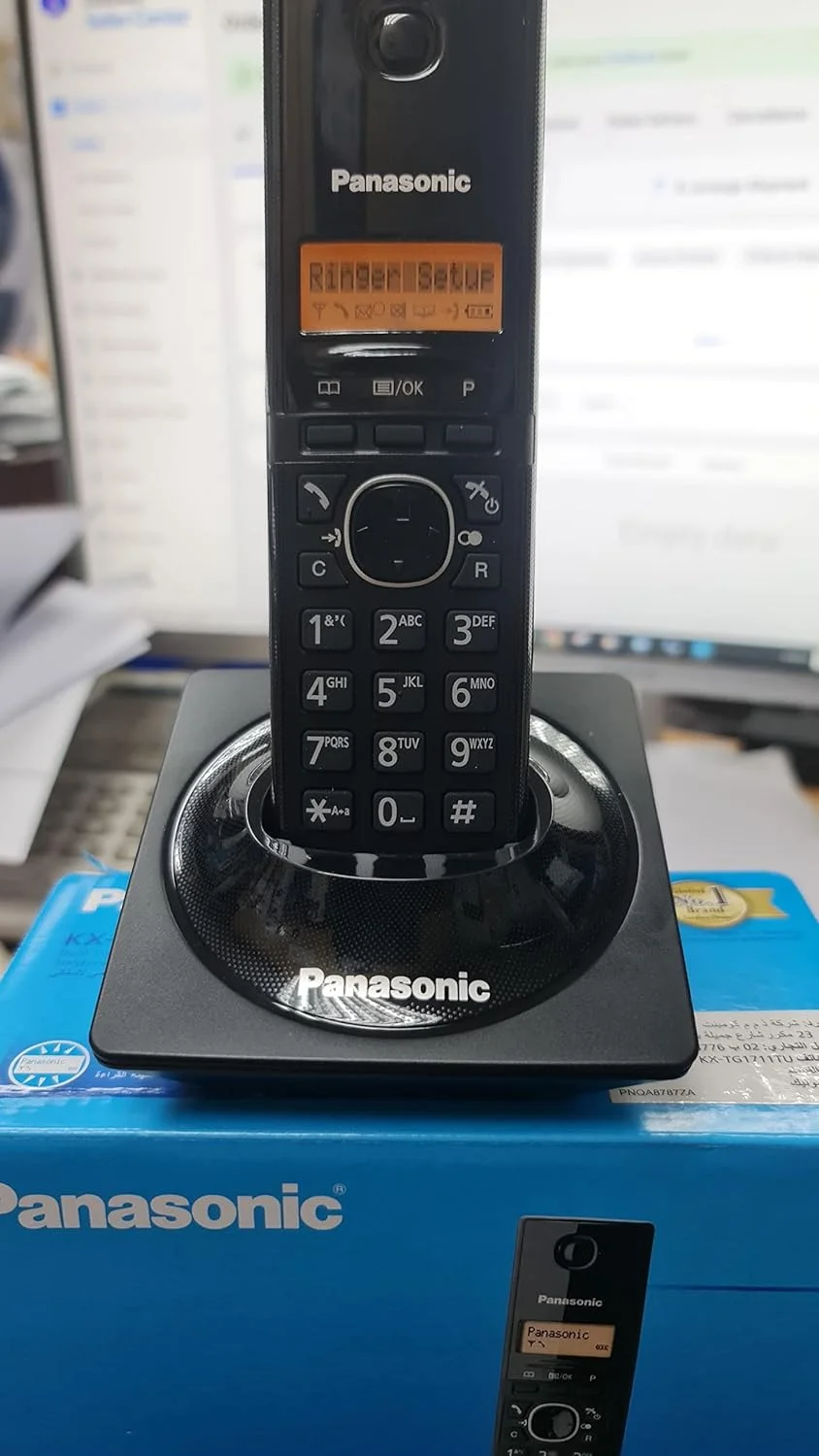 تلفن بی سیم پاناسونیک مدل KX-TG1711، مشکی تلفن بی سیم پاناسونیک مدل KX-TG1711، مشکی