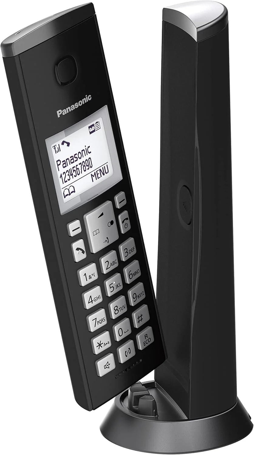 تلفن بی سیم پاناسونیک KX-TGK220 با طراحی خاص، دارای تلفن گویا، مسدود کننده تماس و حالت مزاحم نشوید - مشکی تلفن بی سیم پاناسونیک KX-TGK220 با طراحی خاص، دارای تلفن گویا، مسدود کننده تماس و حالت مزاحم نشوید - مشکی