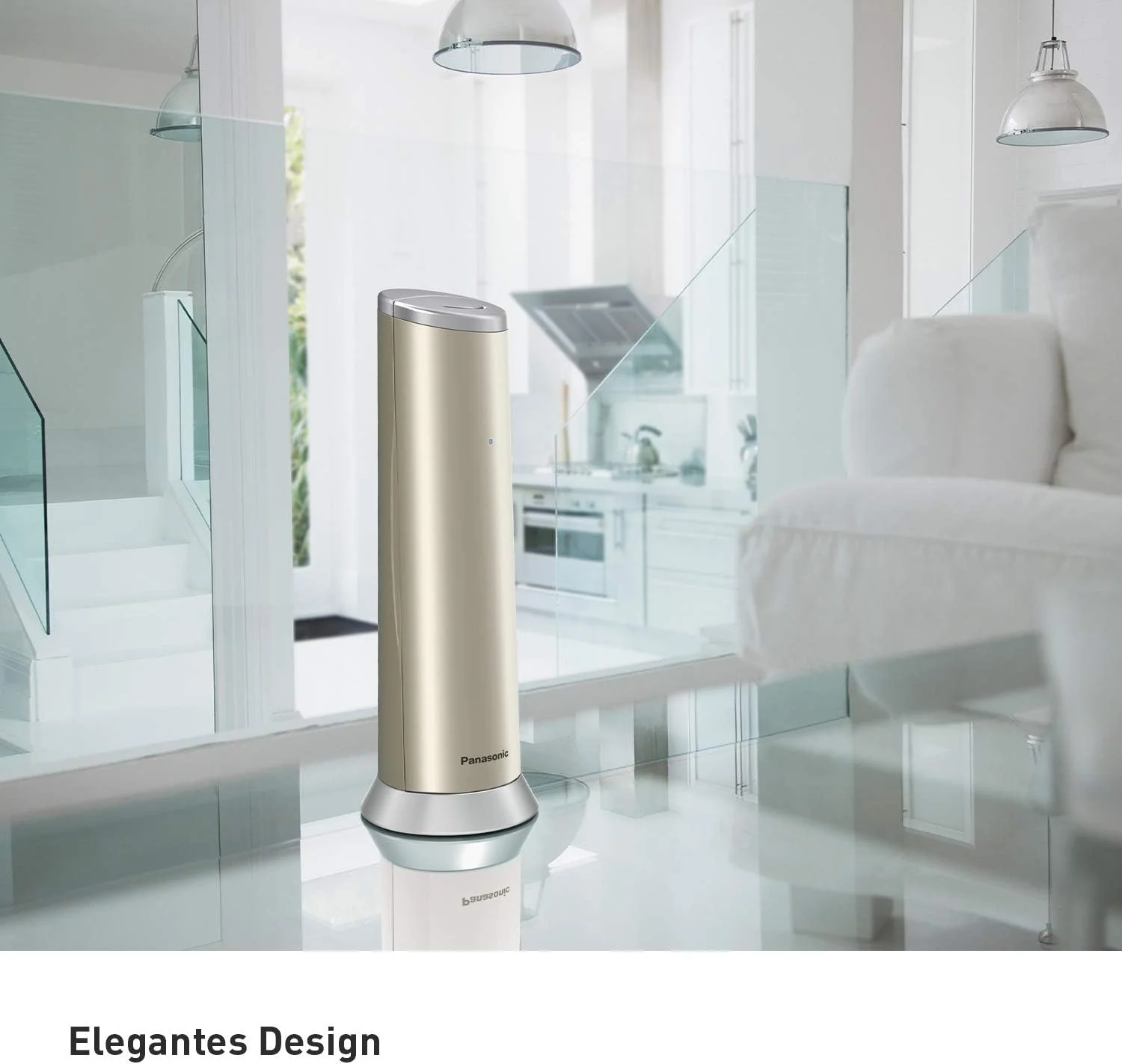 تلفن طراحی پاناسونیک مدل KX-TGK220GN با پیغام گیر (ساعت زنگ دار، تلفن خانگی (بی سیم)، تلفن HD، Eco-Plus، عملکرد هندزفری) شامپاین تلفن طراحی پاناسونیک مدل KX-TGK220GN با پیغام گیر (ساعت زنگ دار، تلفن خانگی (بی سیم)، تلفن HD، Eco-Plus، عملکرد هندزفری) شامپاین