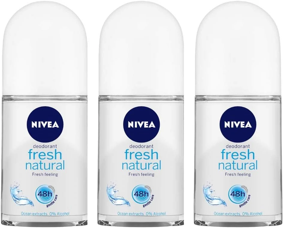 رول ضد تعریق زنانه نیوآ فرش نچرال، 50 میلی لیتر (بسته 3 عددی)