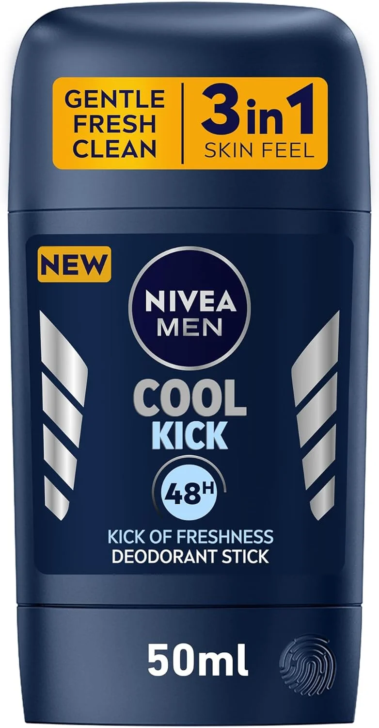 استیک ضد تعریق مردانه نیوآ مدل Cool Kick با رایحه طراوت بخش، محافظت 48 ساعته، 50 میلی لیتر