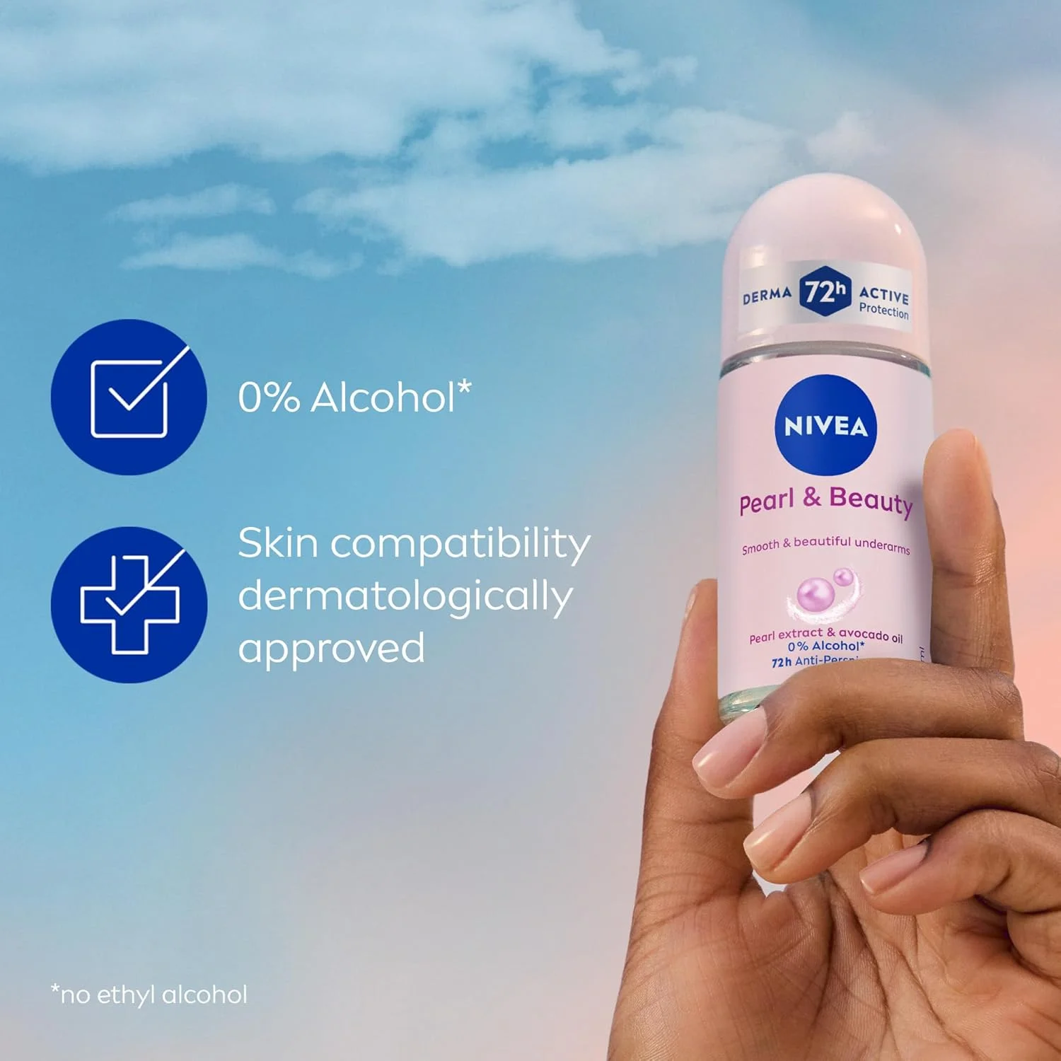 رول ضد تعریق زنانه نیوآ، حاوی عصاره مروارید و زیبایی، 50 میلی لیتر رول ضد تعریق زنانه نیوآ، حاوی عصاره مروارید و زیبایی، 50 میلی لیتر