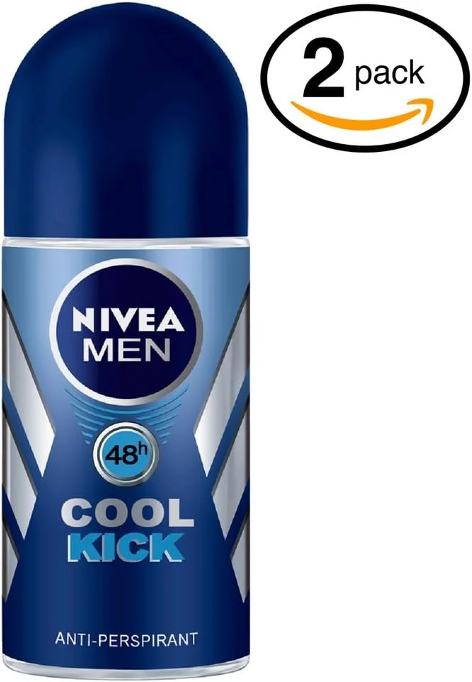 نیوآ (بسته 2 عددی) رول ضد تعریق و دئودورانت مردانه کول کیک. محافظت 48 ساعته در برابر خیسی زیر بغل. (بسته 2 عددی، 50 میلی لیتر در هر بطری)