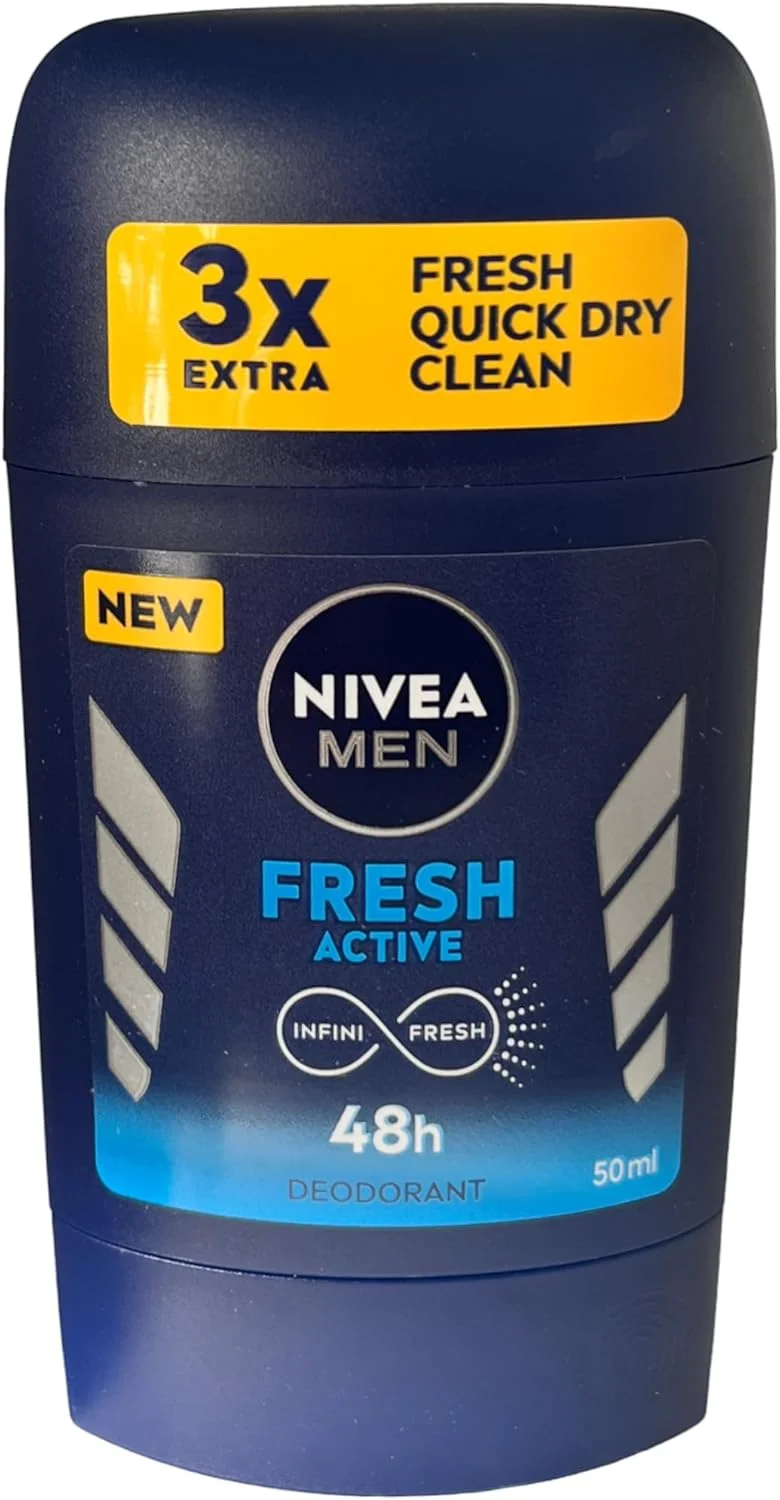 استیک ضد تعریق مردانه نیوآ فرش اکتیو، محافظت 48 ساعته، طراوت ماندگار، 50 میلی لیتر، بسته 2 عددی استیک ضد تعریق مردانه نیوآ فرش اکتیو، محافظت 48 ساعته، طراوت ماندگار، 50 میلی لیتر، بسته 2 عددی