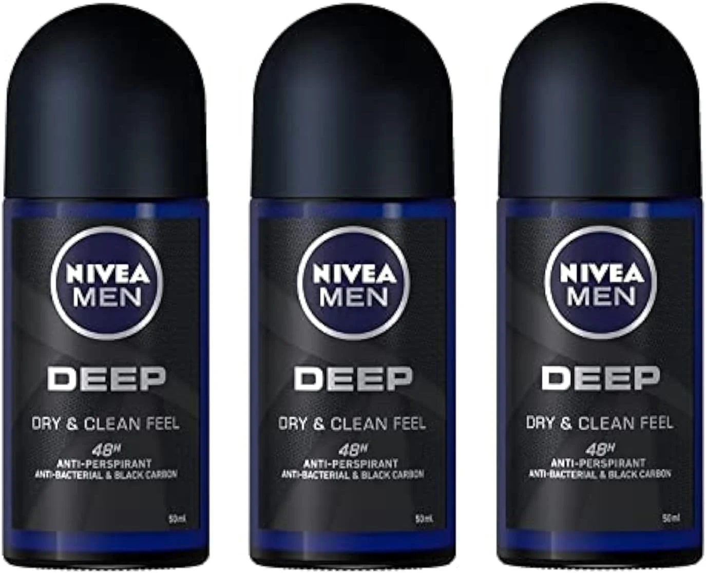 رول ضد تعریق مردانه نیوآ مدل Deep (بسته 3 عددی، 50 میلی لیتر)