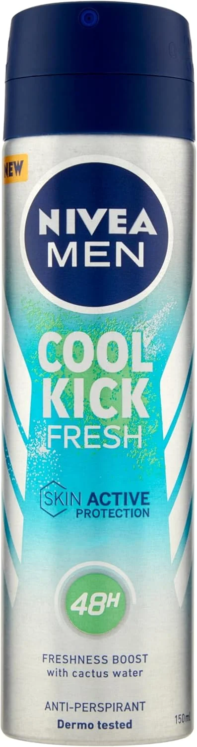 اسپری ضد تعریق مردانه نیوآ مدل Cool Kick Fresh با ماندگاری 48 ساعته - 150 میلی لیتر