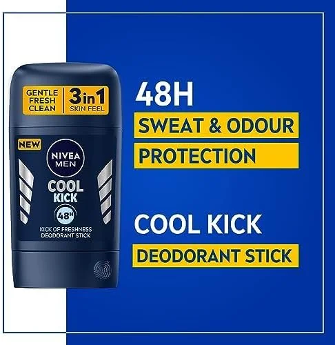 استیک دئودورانت مردانه نیوآ، محافظت 48 ساعته، رایحه خنک، 50 میلی لیتر (بسته 2 عددی) استیک دئودورانت مردانه نیوآ، محافظت 48 ساعته، رایحه خنک، 50 میلی لیتر (بسته 2 عددی)