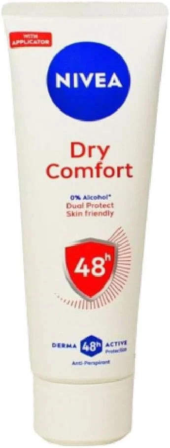 کرم دئودورانت زنانه نیوآ Dry Comfort، محافظت ضد تعریق، تیوپی، 75 میلی لیتر