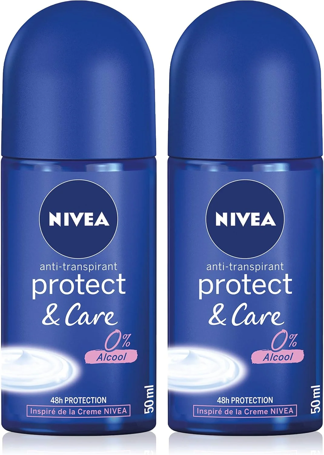 رول ضد تعریق زنانه نیوآ مدل Protect & Care حجم 50 میلی لیتر (بسته 2 عددی)