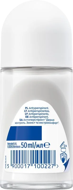 رول ضد تعریق زنانه نیوآ Derma Control Defend با محافظت 72 ساعته و هیالورونیک اسید، 50 میلی لیتر رول ضد تعریق زنانه نیوآ Derma Control Defend با محافظت 72 ساعته و هیالورونیک اسید، 50 میلی لیتر