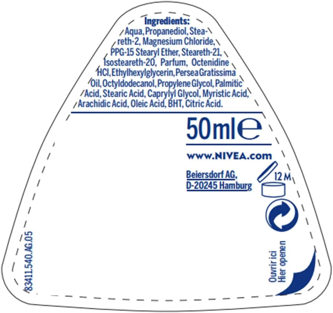دئودورانت رولی زنانه نیوآ Magnesium Dry Fresh (۱ x ۵۰ میلی لیتر)، ضد تعریق بدون نمک آلومینیوم، حس تازگی، ۴۸ ساعته