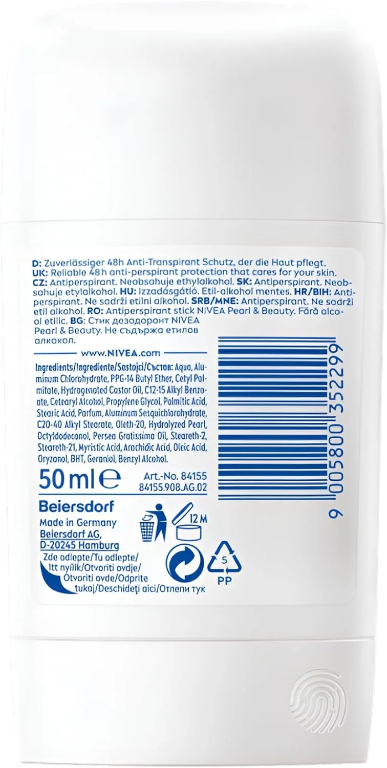 استیک ضد تعریق زنانه نیوآ Pearl&Beauty حجم 50 میلی لیتر