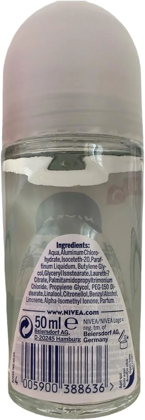 رول ضد تعریق نیوآ 50 میلی لیتر مدل Invisible Black And White Clear اورجینال