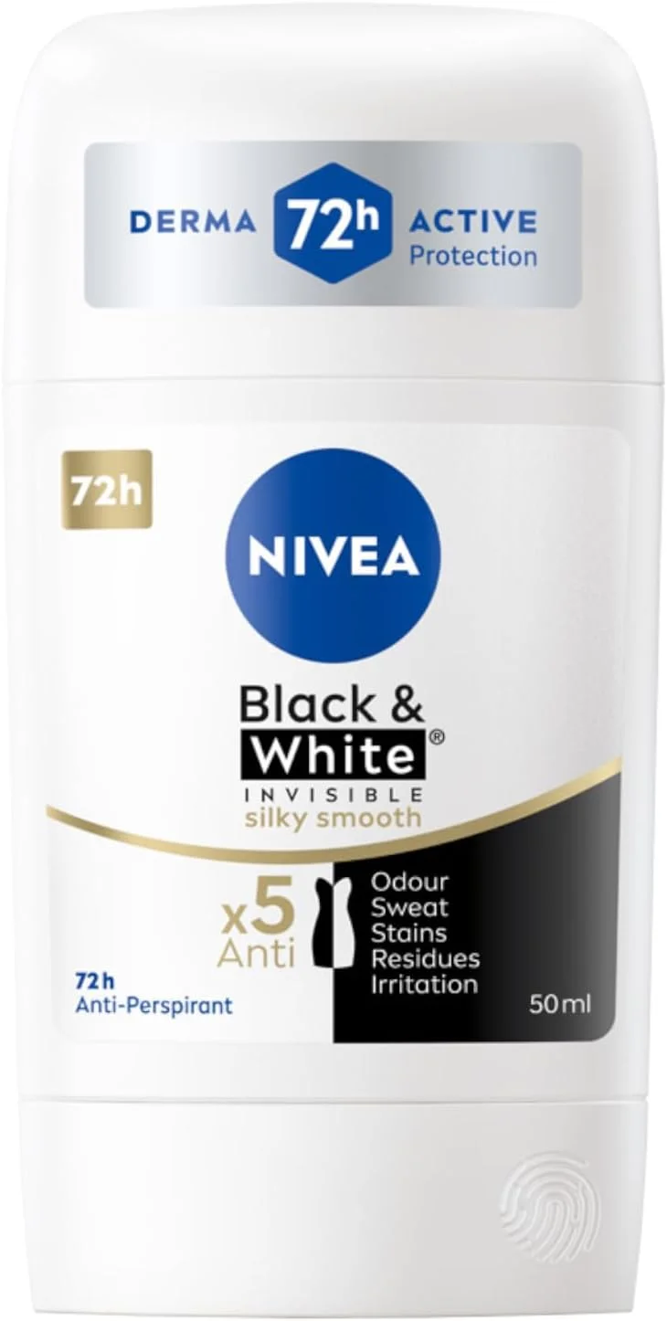 استیک ضد تعریق نیوآ Black & White Silky Smooth، 50 میلی لیتر