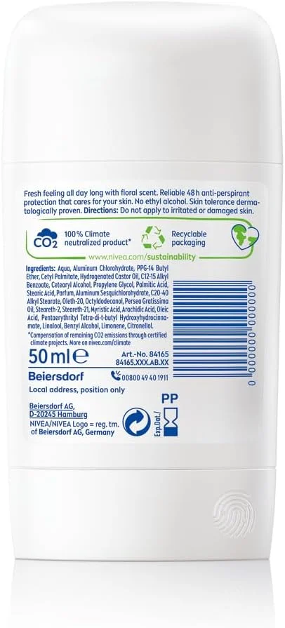 استیک ضد تعریق زنانه نیوآ Fresh Flower با ماندگاری 48 ساعته، 50 میلی لیتر