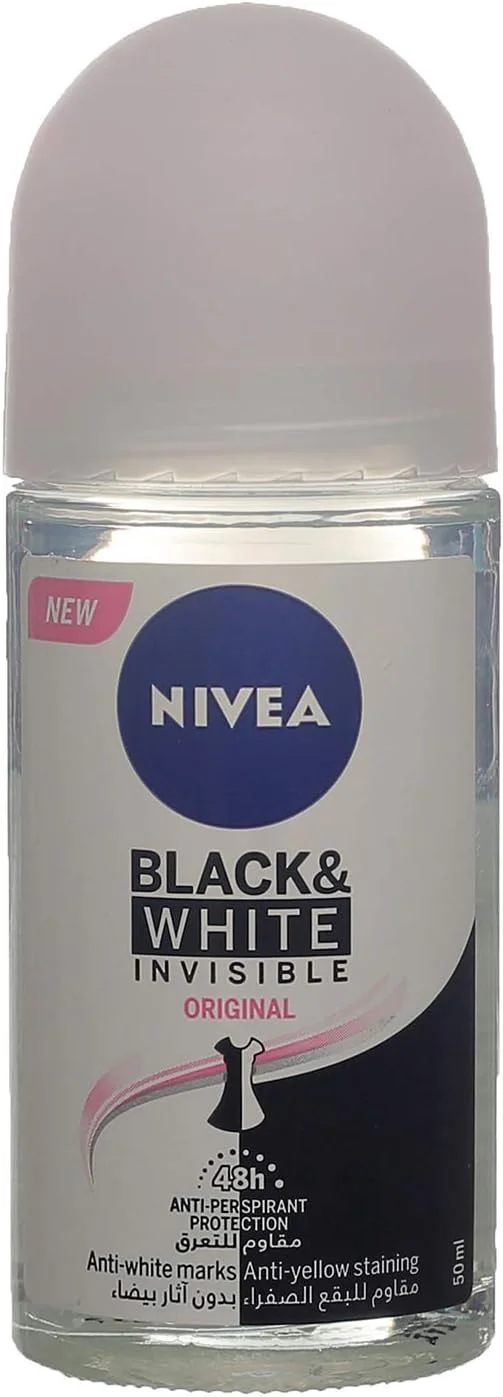 رول ضد تعریق نیوآ اینویزیبل برای لباس های مشکی و سفید پیور 50 میلی لیتر