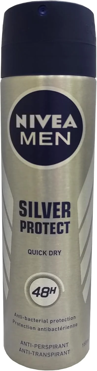اسپری ضد تعریق مردانه نیوآ مدل Silver Protect Quick Dry حجم 150 میلی لیتر