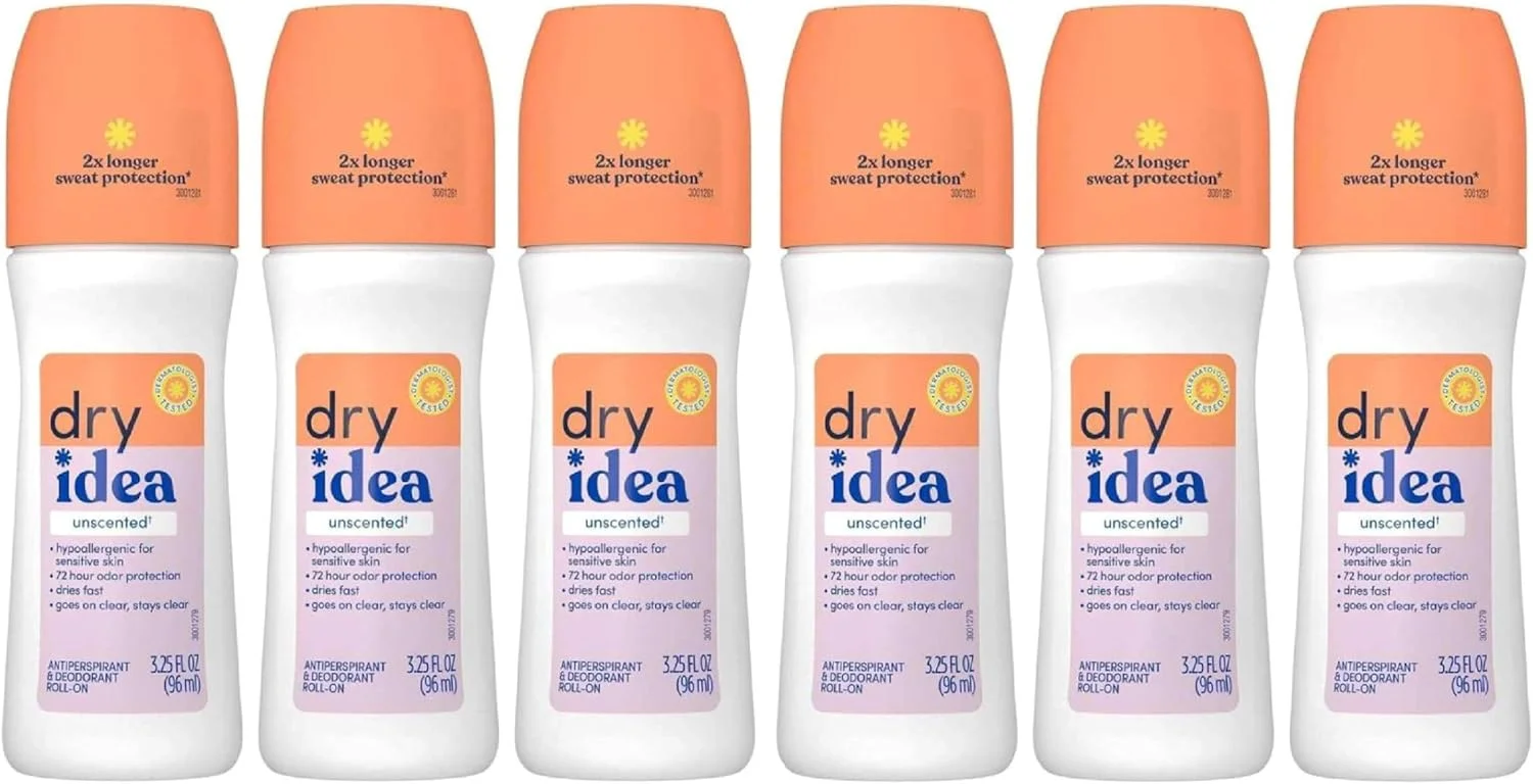 دئودورانت ضد تعریق رولی بدون رایحه درای آیدیا 96 میلی لیتر (بسته 6 عددی)