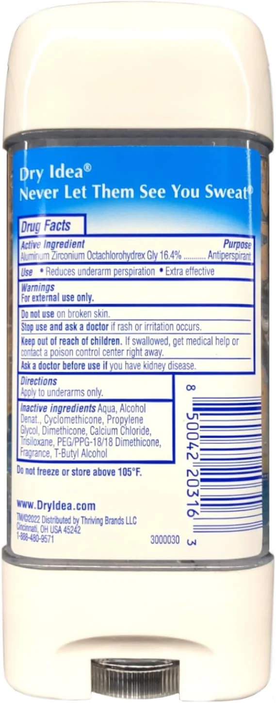 ژل ضد تعریق و خوشبو کننده بدن درای آیدیا ادونسد، پودر فرش، تیوب 85 گرمی (بسته 6 عددی)