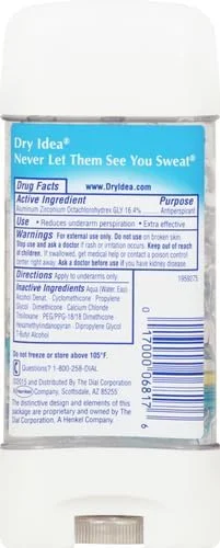 ضد تعریق و دئودورانت بدون رایحه درای آیدیا دیال، ضد حساسیت، 85 گرم، ژل شفاف ضد تعریق و دئودورانت بدون رایحه درای آیدیا دیال، ضد حساسیت، 85 گرم، ژل شفاف