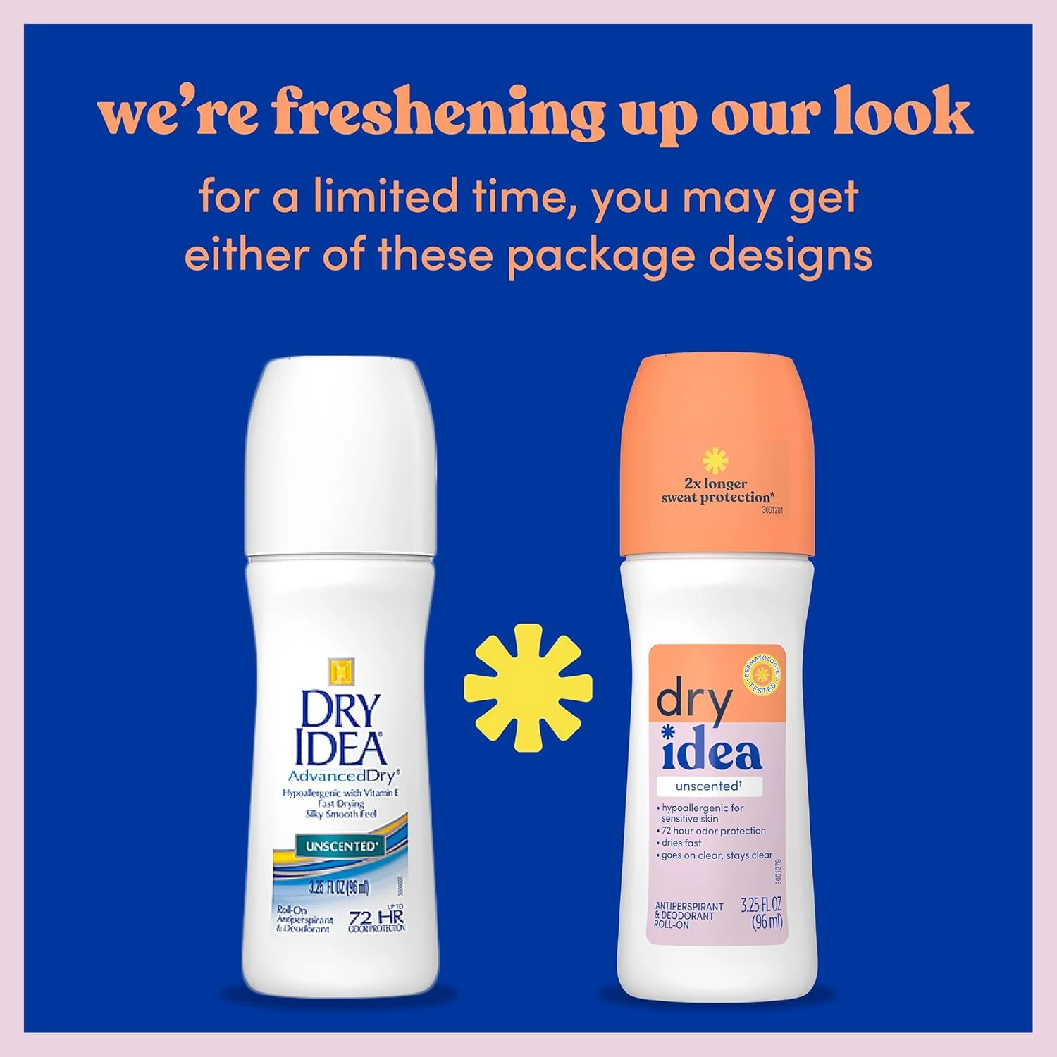 مام رولی ضد تعریق بدون رایحه درای آیدیا، بسته 4 عددی