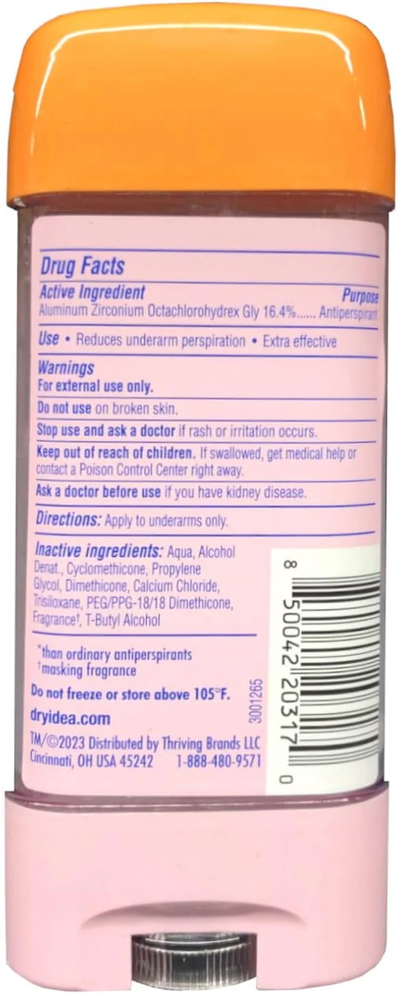 ژل ضد تعریق و خوشبو کننده زیر بغل Dry Idea، بدون رایحه - 85 گرم