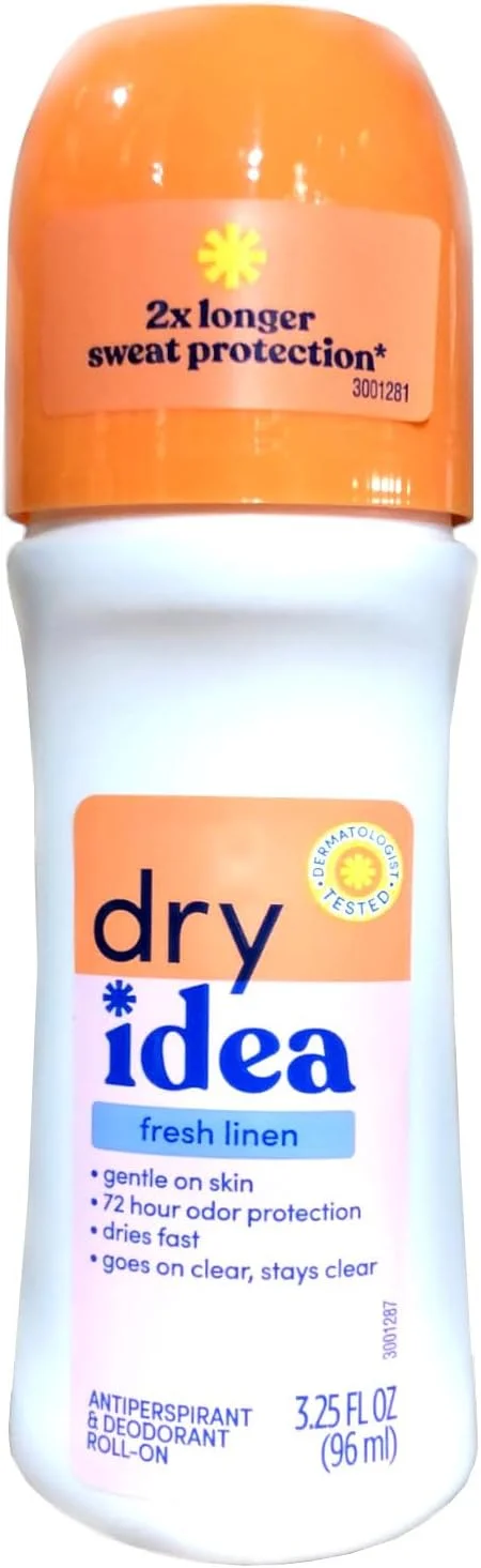 دئودورانت ضد تعریق رولی Dry Idea با رایحه ملایم پارچه تمیز 92 گرم (بسته 4 عددی)
