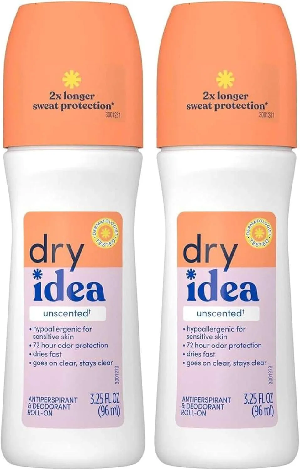 مام رولی ضد تعریق و خوشبو کننده بدن Dry Idea، بدون رایحه، 92 گرم، بسته 2 عددی