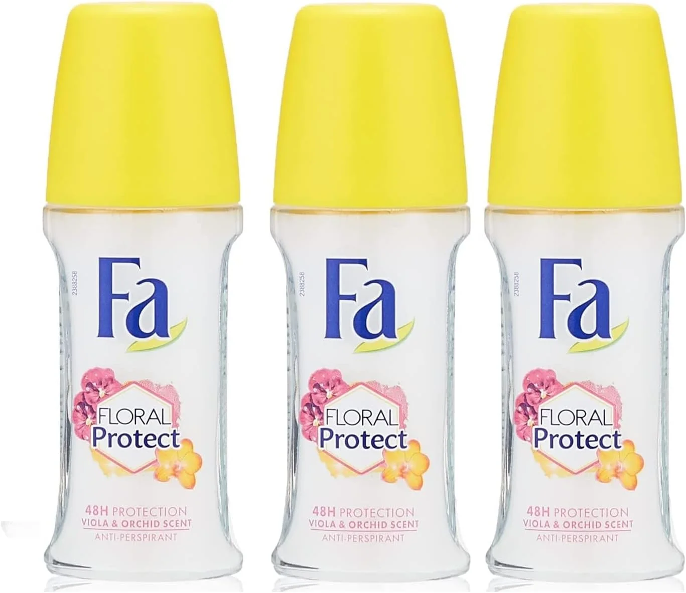 رول ضد تعریق فا با رایحه گل ارکیده و ویولا، محافظ گل، 50 میلی لیتر، بسته 3 عددی